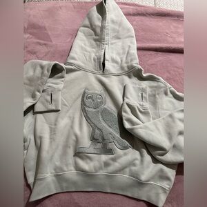 OVO cropped mint hoodie. Size small